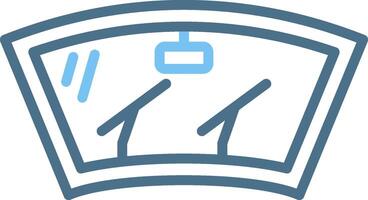 Wiper Line Two Colour Icon Design vector