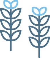 Wheat Line Two Colour Icon Design vector