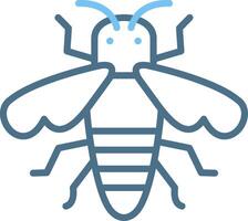 Bee Line Two Colour Icon Design vector
