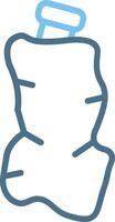 Contamination Line Two Colour Icon Design vector