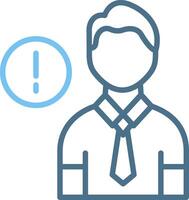 Information Line Two Colour Icon Design vector