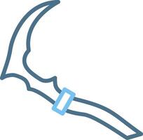Kama Line Two Colour Icon Design vector