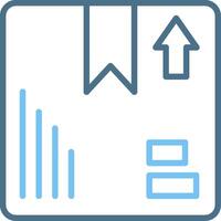 Package Line Two Colour Icon Design vector