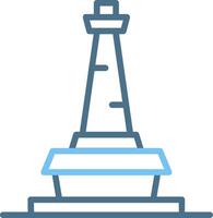 Jakarta Line Two Colour Icon Design vector