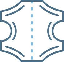 Leather Line Two Colour Icon Design vector
