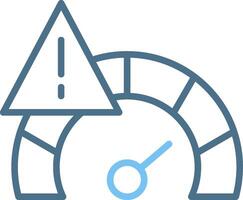 Speed Limit Line Two Colour Icon Design vector