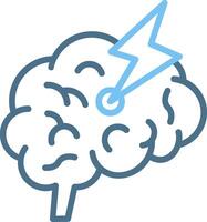 Stroke Line Two Colour Icon Design vector