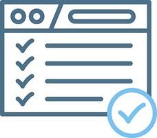 Web Browser Line Two Colour Icon Design vector