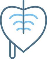 Etlingera Line Two Colour Icon Design vector