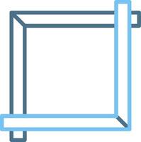 Frame Line Two Colour Icon Design vector