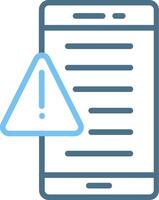 Digital Detox Line Two Colour Icon Design vector