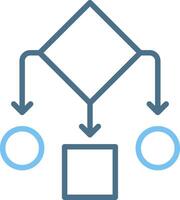 Infrastructure Line Two Colour Icon Design vector