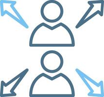 Team Capacity Line Two Colour Icon Design vector