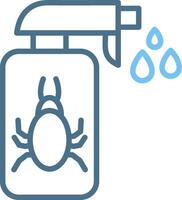 Anti Flea Line Two Colour Icon Design vector