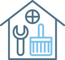 Renovation Line Two Colour Icon Design vector