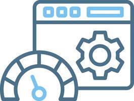 Dashboard Line Two Colour Icon Design vector