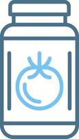 Jam Line Two Colour Icon Design vector