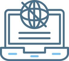 OffLine Two Colour Line Two Colour Icon Design vector