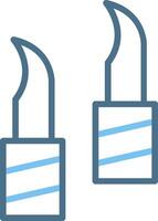 Nekode Line Two Colour Icon Design vector