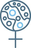 Venus Line Two Colour Icon Design vector
