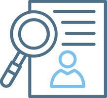 Recruitment Line Two Colour Icon Design vector