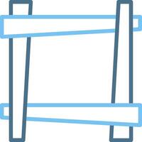 Frame Line Two Colour Icon Design vector