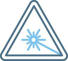 Laser Line Two Colour Icon Design vector