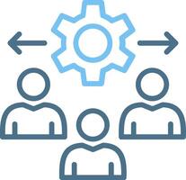 Customer Behavior Line Two Colour Icon Design vector