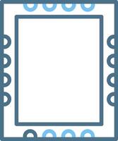Frame Line Two Colour Icon Design vector