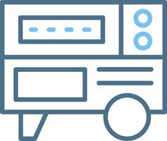 Generator Line Two Colour Icon Design vector