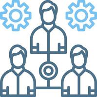Team Line Two Colour Icon Design vector
