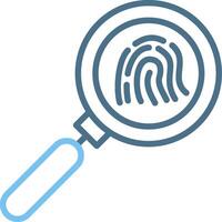 Search Line Two Colour Icon Design vector