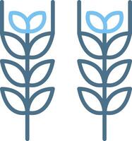 Crops Line Two Colour Icon Design vector