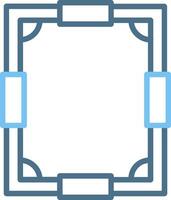 Frame Line Two Colour Icon Design vector