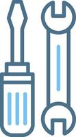 Maintenance Line Two Colour Icon Design vector