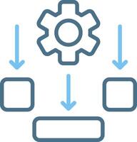 Scheme Line Two Colour Icon Design vector