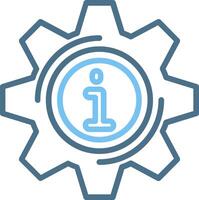 Setting Line Two Colour Icon Design vector