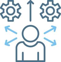 Behavioral Line Two Colour Icon Design vector