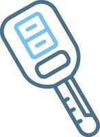 Car Key Line Two Colour Icon Design vector