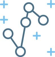 Crux Line Two Colour Icon Design vector