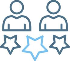 Customer Satisfaction Line Two Colour Icon Design vector