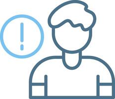 Information Line Two Colour Icon Design vector
