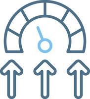 Potential Line Two Colour Icon Design vector
