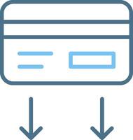 Reducing Line Two Colour Icon Design vector