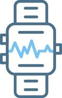 Smartwatch Line Two Colour Icon Design vector