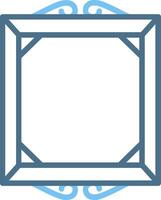 Frame Line Two Colour Icon Design vector