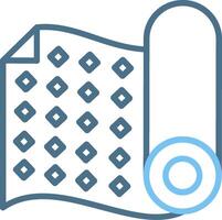 Fabric Pattern Line Two Colour Icon Design vector