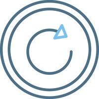 Refresh Line Two Colour Icon Design vector