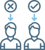 select Line Two Colour Icon Design vector
