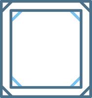 Frame Line Two Colour Icon Design vector